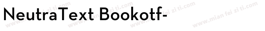 NeutraText Bookotf字体转换